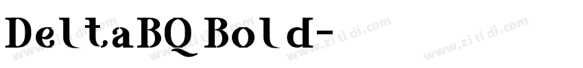 DeltaBQ Bold字体转换
